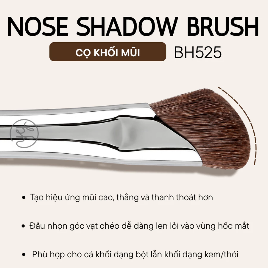 Cọ Tạo Khối Mũi BH Cosmetics Nose Shadow Brush BH525